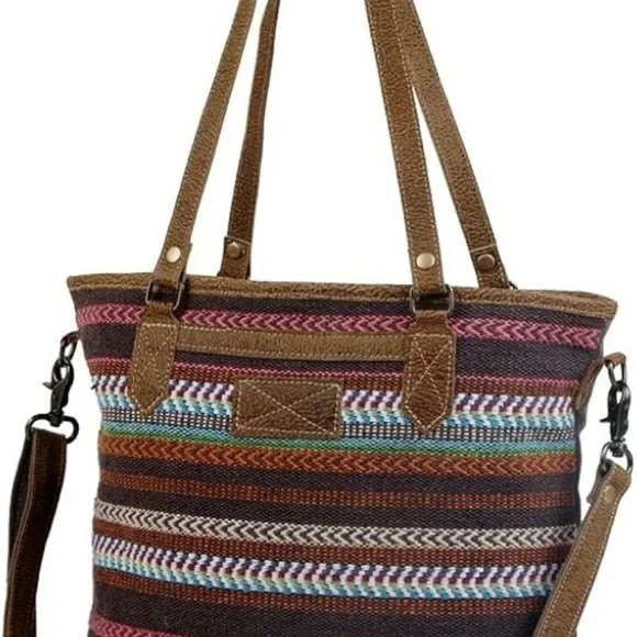 Stylish Multicolor Tote Bag - Picture 2 of 8